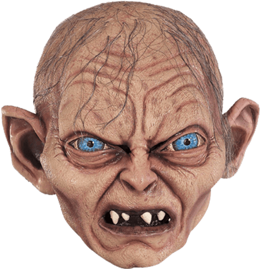 Lotr Gollum Mask - Gollum Mask (555x555), Png Download