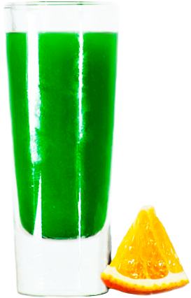 Atomic Green - Shot Green Drink Png (460x530), Png Download