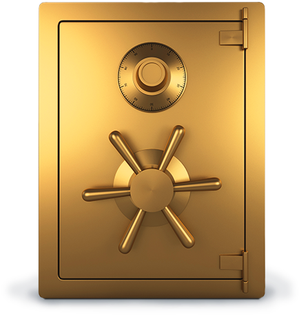 Security Safe Png Hd - Golden Safe Png (500x472), Png Download