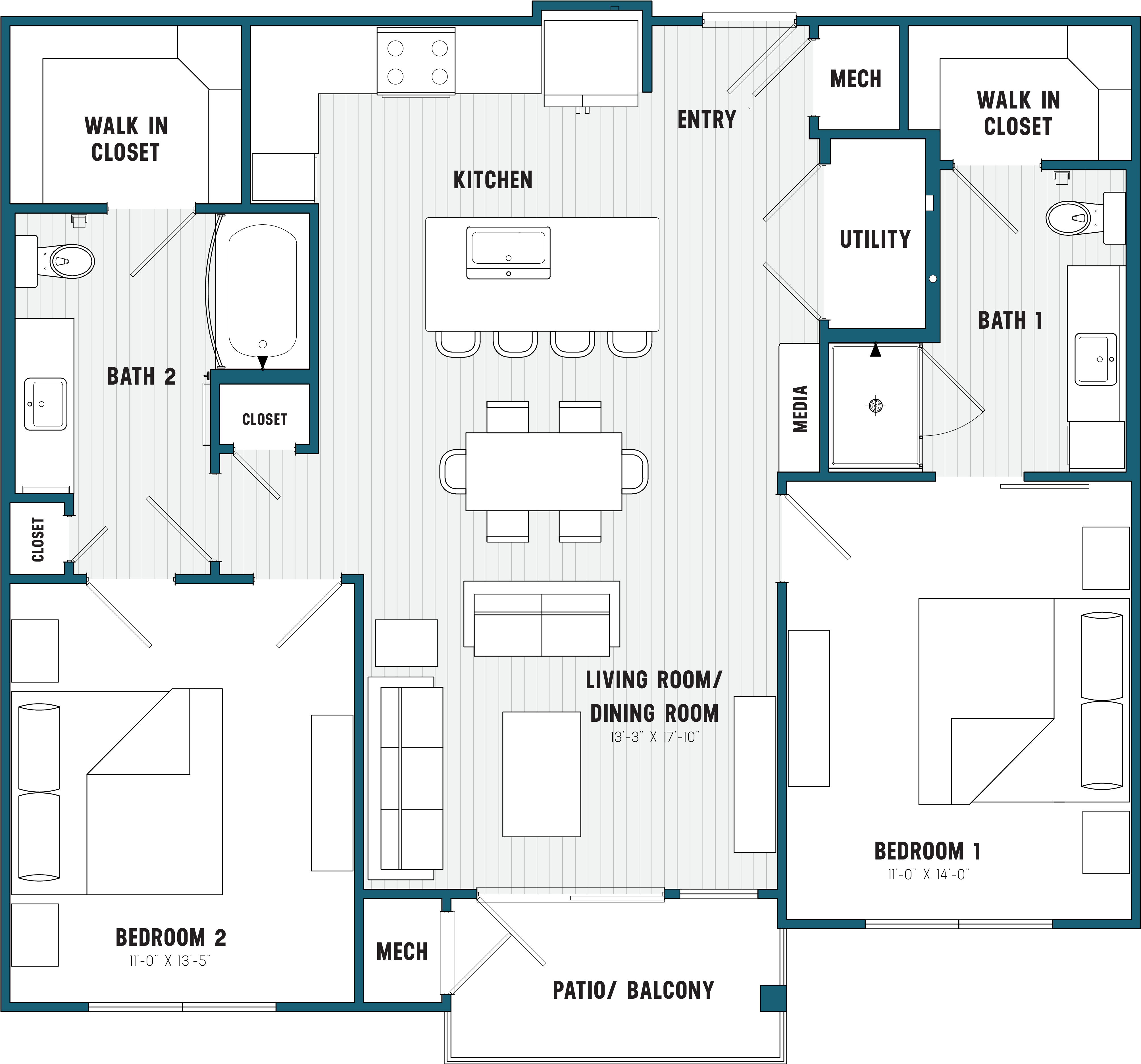 Newfloorplanc2-01 - Floor Plan (4167x5717), Png Download