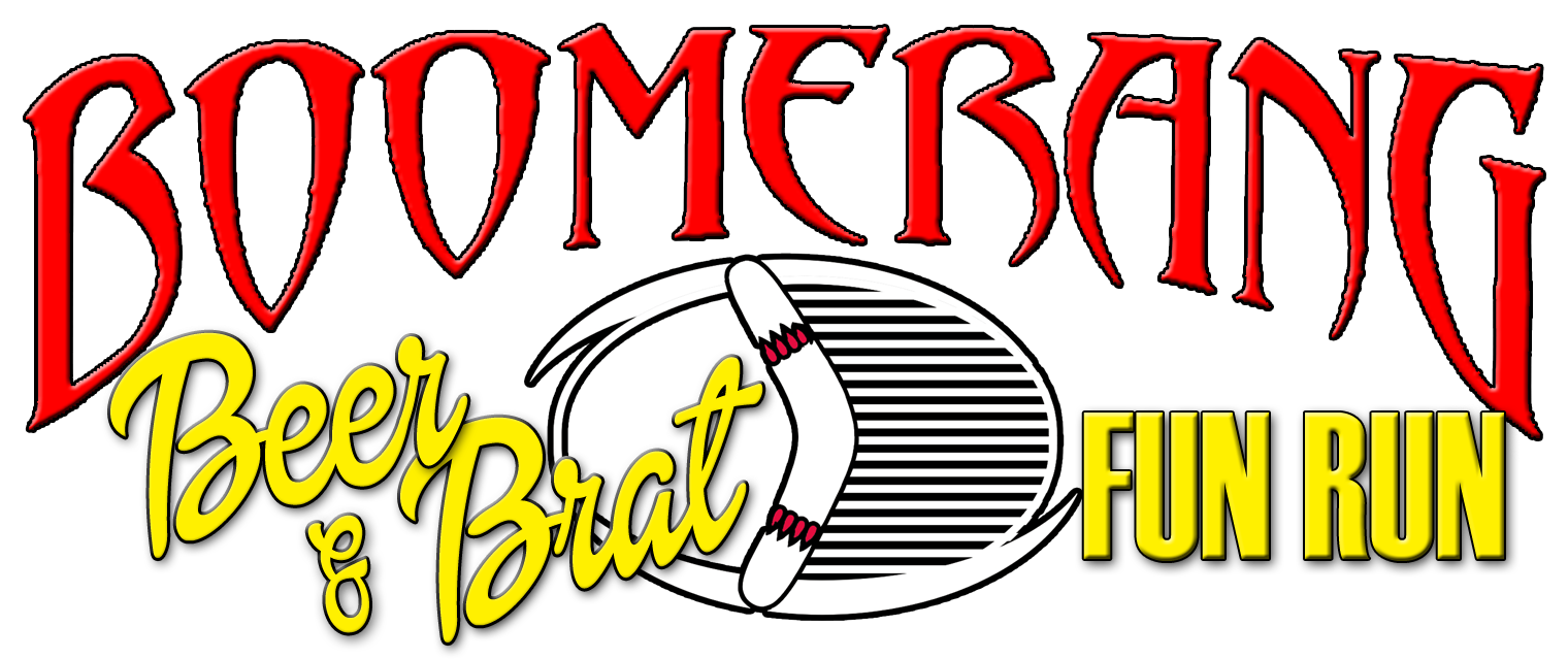 Download Boomerang Beer & Brat Fun Run 5k Or 1 Mile Red PNG Image