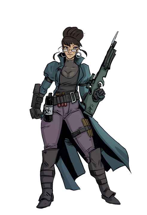 Vampire-hunter - Cartoon (500x746), Png Download