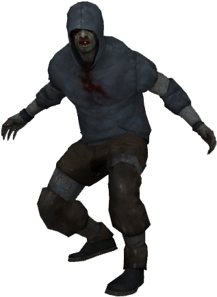 Hunter - Left For Dead Concept Art (332x443), Png Download