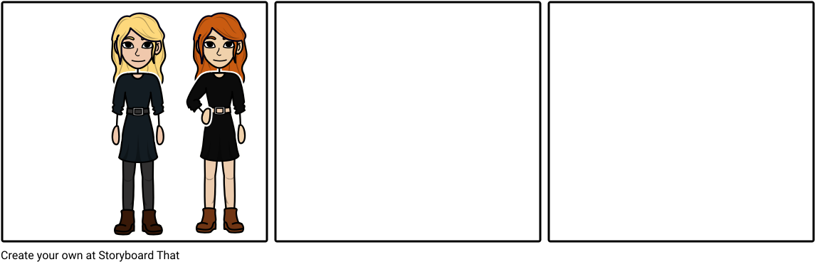 Jaime And Claire The Shadow Hunter - Cartoon (1164x385), Png Download