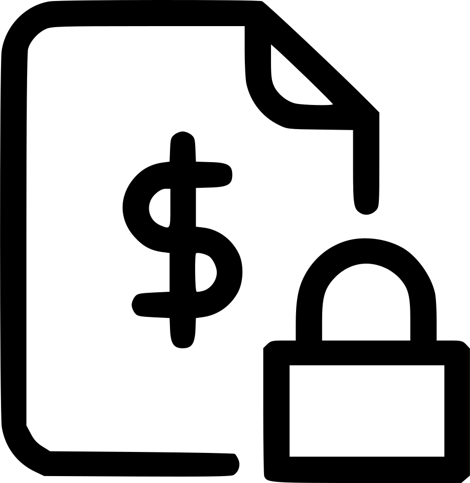 Agreement Document Finance Safe Protected Lock Png - Financial Contract Icon Png (954x980), Png Download