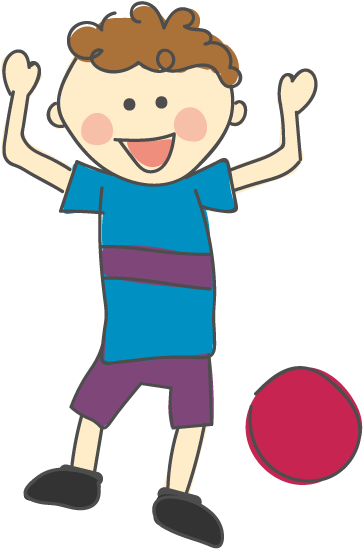 Jpg Transparent Library And Ball Primary Helpers Happyboyandball - Boy And Ball (438x632), Png Download
