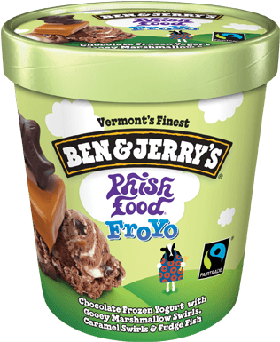 Phish Food® Pint - Ben And Jerry's Half Baked Froyo (374x479), Png Download