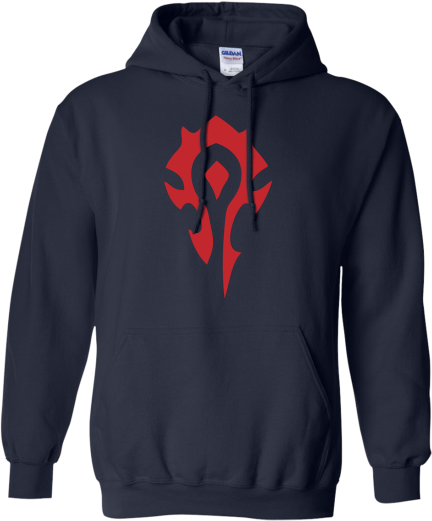 Gaming For The Horde Shirt Hoodie Minimize Shop Png - Gildan Hoodie 18500 Navy (1024x1024), Png Download