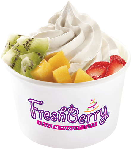 Frozen Yogurt - Fresh Berry (450x511), Png Download