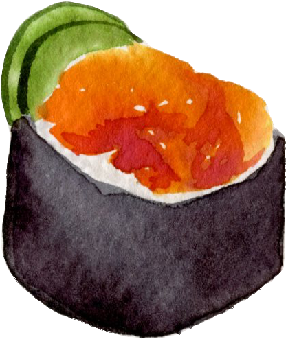 Sushi Adventures In Japan (437x509), Png Download