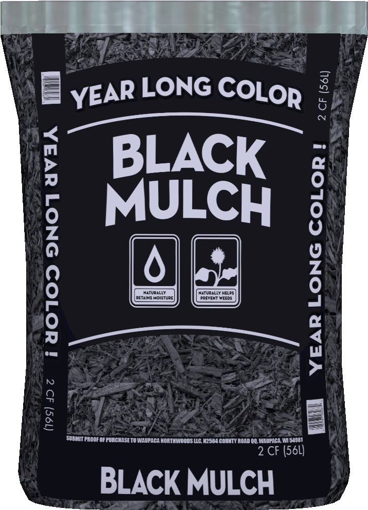 Greensmix Year Long Black Mulch - Sims Bark Co 8508 Year-long Black Mulch (1024x1024), Png Download