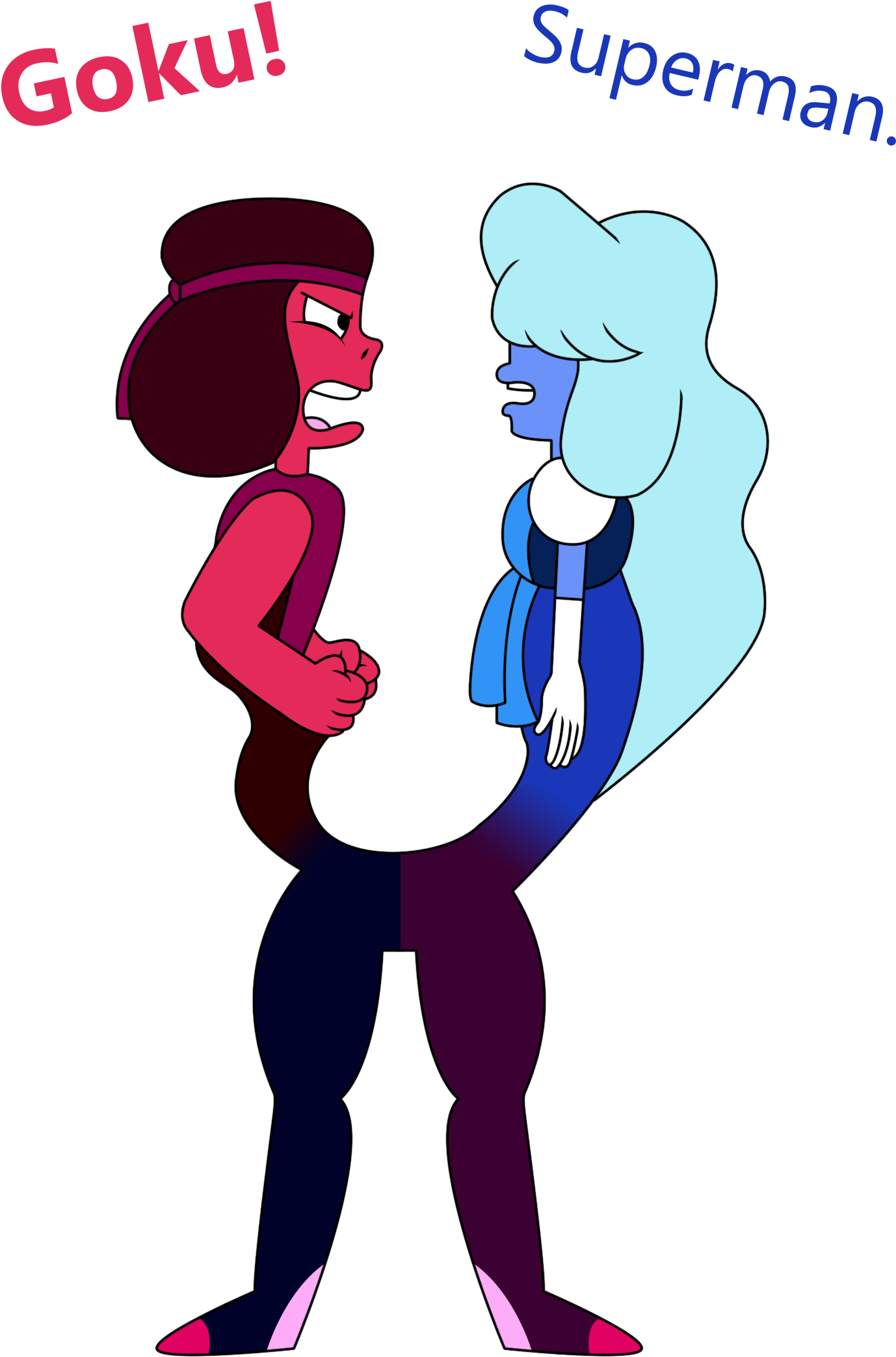 Goku S Goku Superman Eriru Clothing Woman Man Cartoon - Goku Vs Steven Universe (1700x2338), Png Download