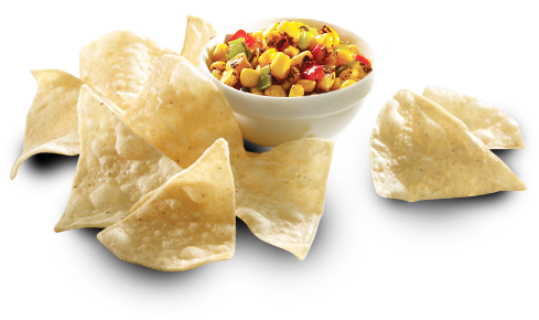 Courtesy Taco Bell - Chips And Salsa Taco Bell (610x484), Png Download