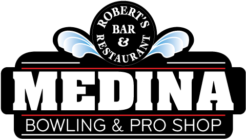 Medina Logo Bowling 500px Wide - Medina Entertainment Center (500x295), Png Download