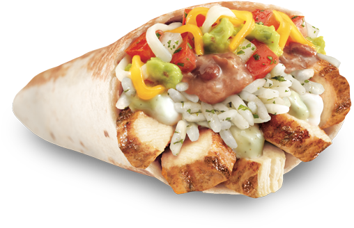 Pdp Xxl Chicken Burrito “ - Chicken Blt Burrito Taco Bell (610x484), Png Download