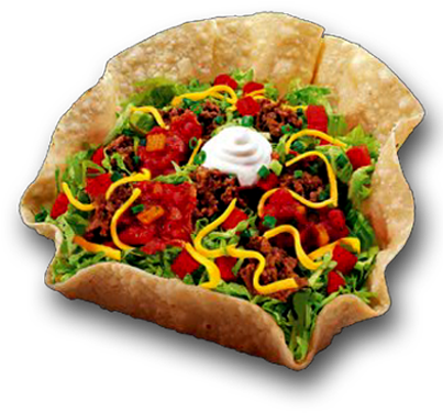 Productos - Taco Bell Taco Salad (402x410), Png Download