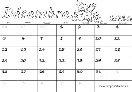Calendario 2016 Diciembre Enero 2 - Měsíční Kalendář Listopad 2016 (430x300), Png Download