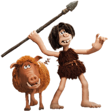 Download - Early Man (371x373), Png Download