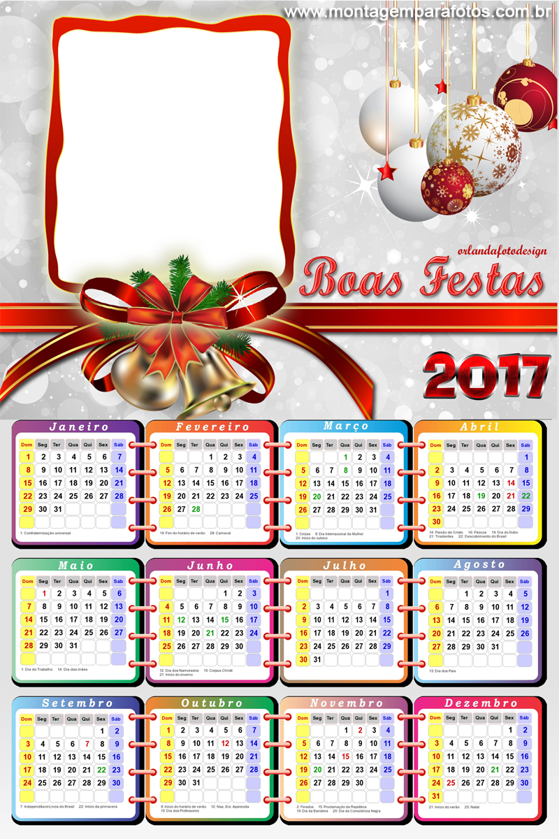 Calendã¡rio Boas Festas 2017 - Merry Christmas Advance Wishes (800x1200), Png Download