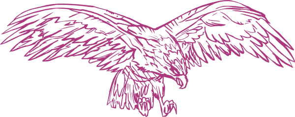 How To Set Use Hunting Eagle Drawing Svg Vector (600x238), Png Download