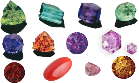 Anu S Designs Stones Can Be Categorized - Semi Precious Stones Png (550x300), Png Download