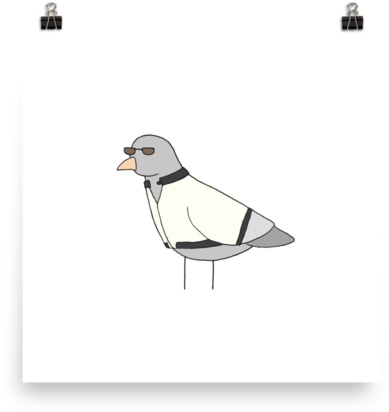 Drawn Turtle Dove Transparent - Puffin (600x600), Png Download