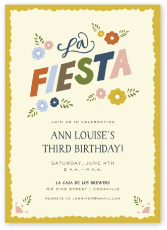La Fiesta Birthday - Fiesta Summer Party (600x600), Png Download