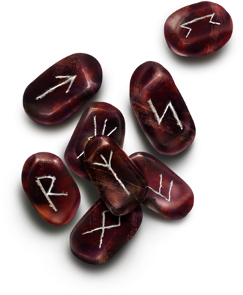 Your Destiny Is In The Runes The Lanhall Awaits - Rune Stones Png (355x430), Png Download