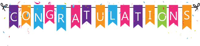 Congrats - Raffle Winners (666x188), Png Download