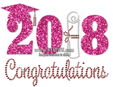Stock Congrats 2018 Graduates Crystal Motif - Congrats Grad Png Transparente (450x450), Png Download