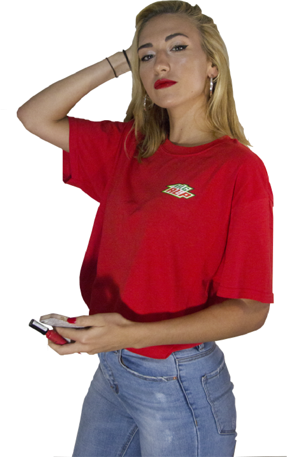 Alp Fb Mlg Roja Es Una Camiseta De Color Rojo, 100% - T-shirt (1600x1600), Png Download