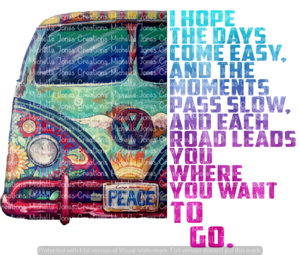 I Hope The Days Come Easyvw Van - Van (600x509), Png Download