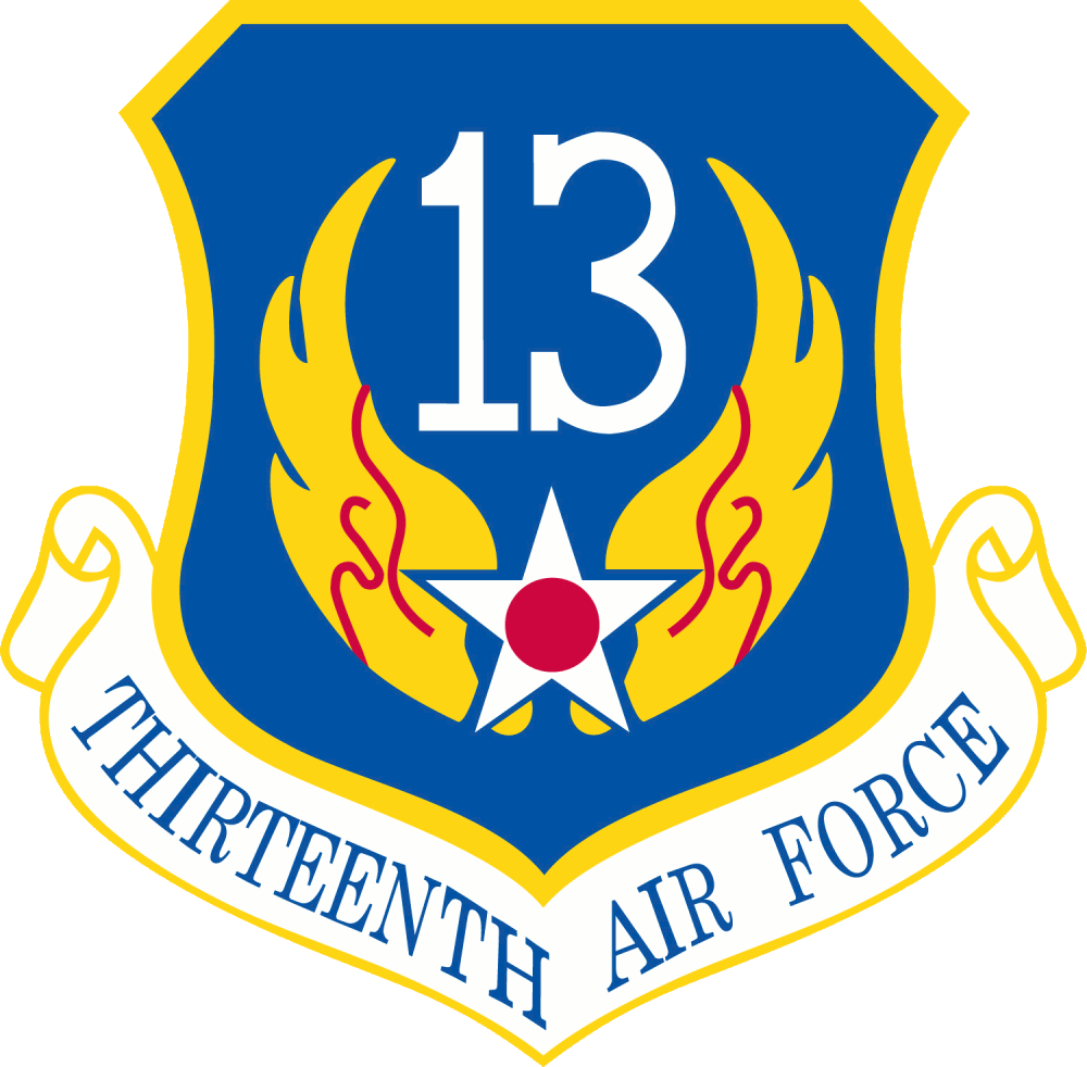 Thirteenth Air Force - 8th Air Force Emblem (1000x982), Png Download
