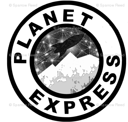 Planet Express Logo Png (412x412), Png Download