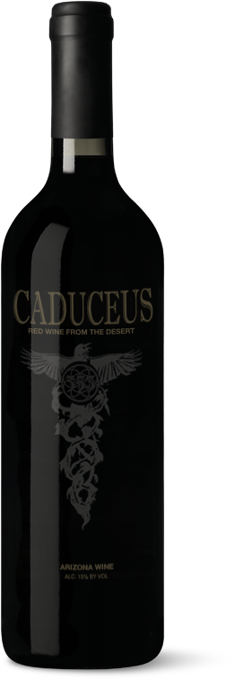 Red - Caduceus Wine (600x800), Png Download