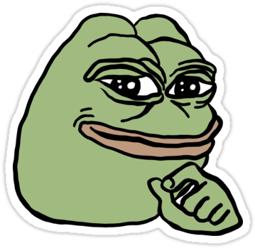 Rare Pepe Smug Pepe - Pepe The Frog (375x360), Png Download