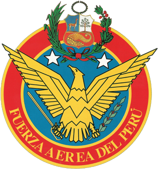 Peruvian Air Force Logo - Fuerza Aerea Del Peru Logo Png (373x390), Png Download