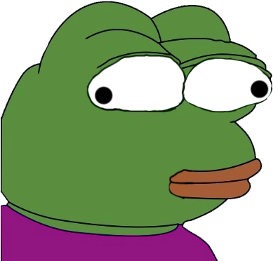 View Samegoogleiqdbsaucenao 3453543535345 , - Sad Frog Square Sticker 3" X 3" (396x388), Png Download