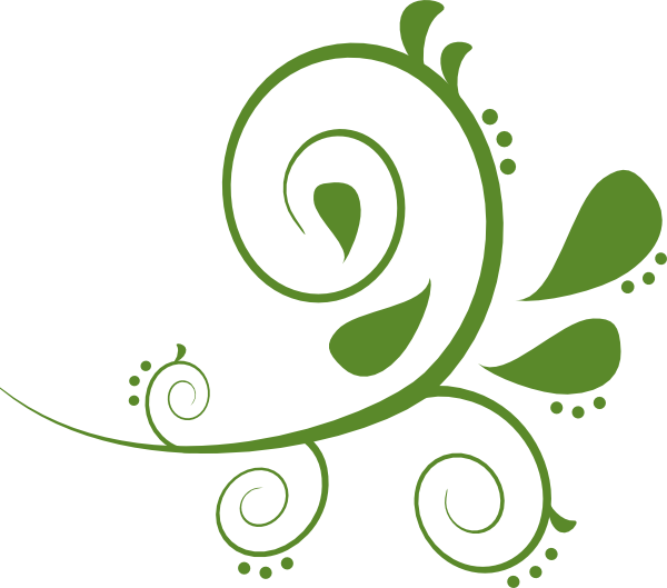 How To Set Use Green Paisely Swirl Clipart (600x529), Png Download