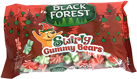 Black Forest Red & Green Swirly Gummy Bears - Black Forest Fruit Medley Fruit Snack - 2 Lb. (500x500), Png Download