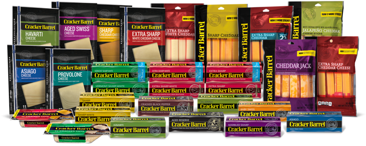 Cracker Barrel Cheese Is Available In Chunks That Are - Cracker Barrel Cheese Types (770x344), Png Download