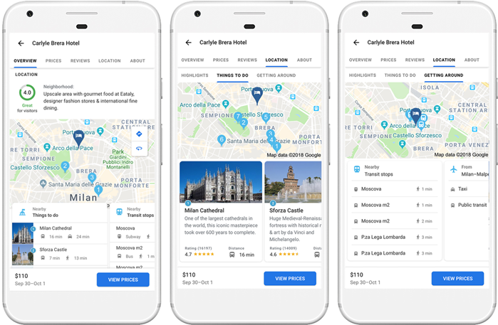 Google Hotel Location Score - Google (810x456), Png Download