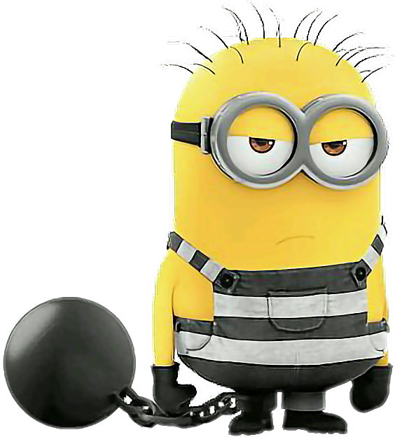 Png Royalty Free Minions Jail Angekettet Sticker By - Despicable Me 3 Artist Pad (564x624), Png Download
