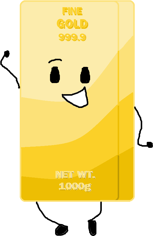 Gold Bar - Illustration (577x827), Png Download