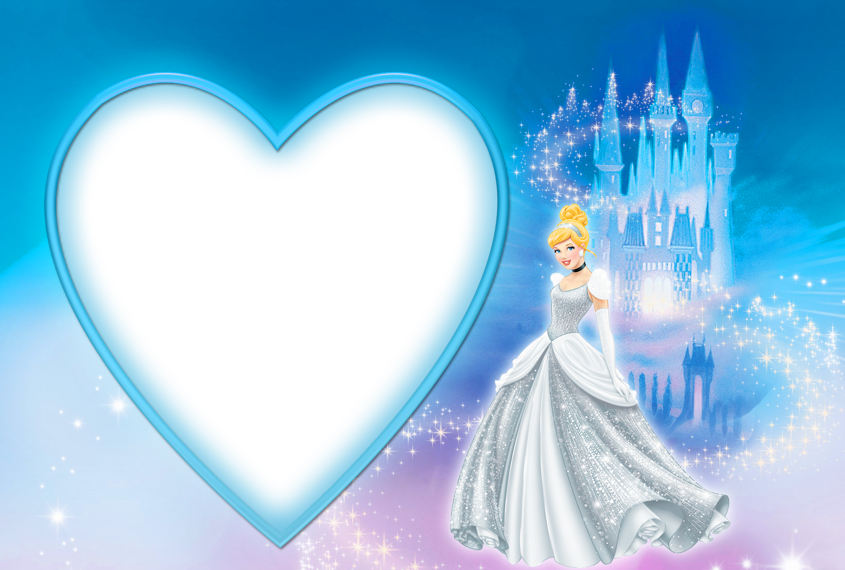 Picture Borders, Disney Frames, Cinderella Birthday, - Cinderella Frames Png (600x405), Png Download