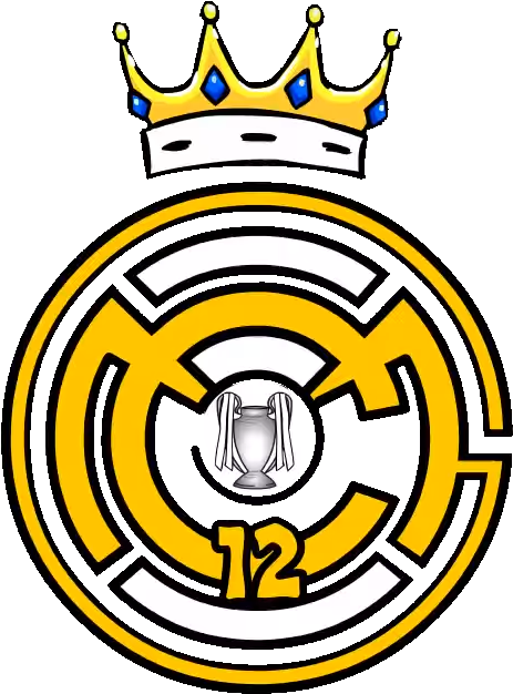 Real Madrid Logo - 442oons Real Madrid Logo (584x693), Png Download