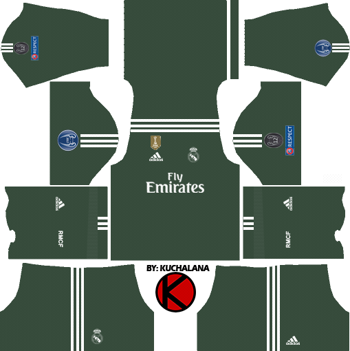 Uefa Champions League Real Madrid Kit - Kit Italy Dream League Soccer 2018 (509x510), Png Download