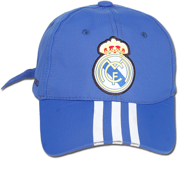 Real Madrid Fc Cap Color Blue - Real Madrid Blue Cap (900x1200), Png Download