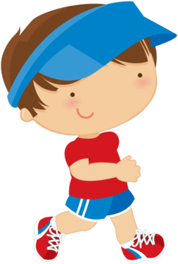 Running Club - Minus - Niño Deportista Dibujo (286x431), Png Download