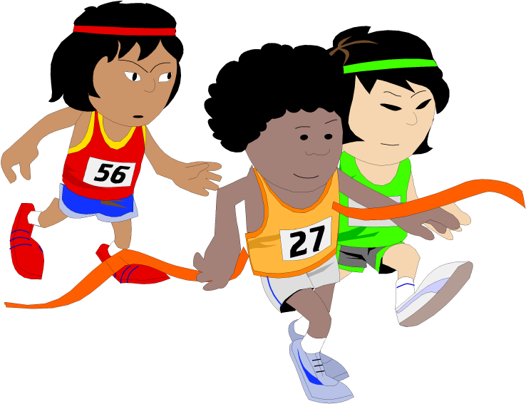 Children Running Clipart (750x577), Png Download
